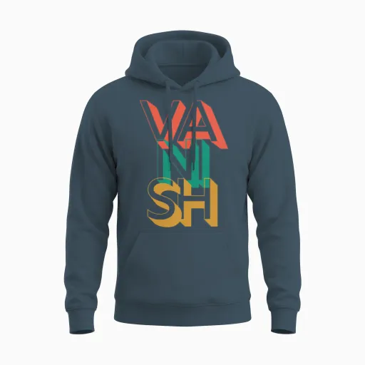 Retro Vanish Unisex Hoodie - Dark Heather