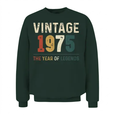 49 Years Old Vintage 1974 49th Birthday Gifts Unisex Sweatshirt - Forest