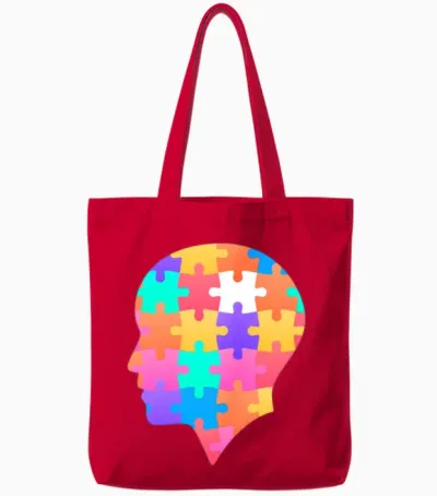 Puzzle Puzzles Puzzle Shirt Funny Puzzle Gift Idea Tote Bags - Red