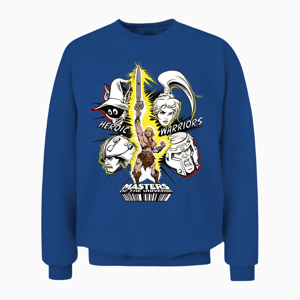 Masters of the Universe - Heroic Warriors Unisex Sweatshirt in Royal