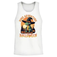 Dino Adventure Halloween — Travel Unisex Tank Top - White – 2