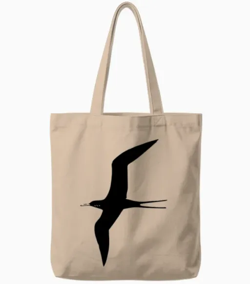 Frigate Bird Tote Bags - Natural