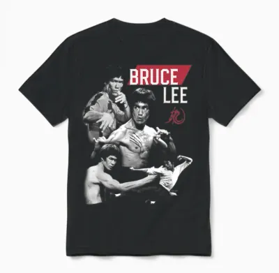 Bruce Lee Kung Fu Martial Arts Legend T-Shirt, Black, S Unisex T-Shirt - Black