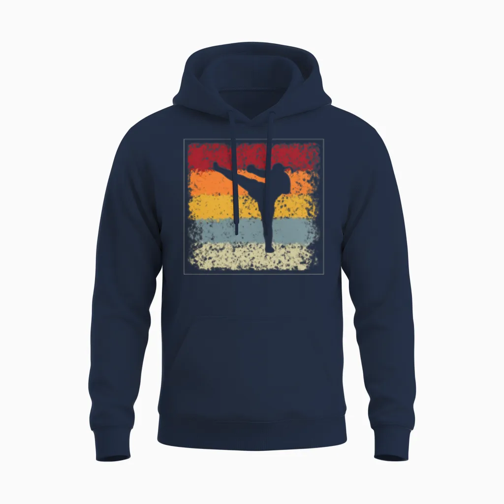 Mma Retro Boxing & Gift Unisex Hoodie in Navy