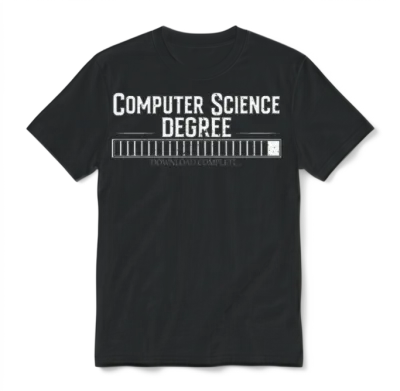 Computer Science Degree Unisex T-Shirt - Black