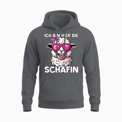 Ich Bin Hier Die Schäffin | Vorgesetzte | Chefin Unisex Hoodie - Charcoal