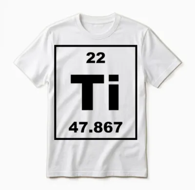 Ti (titanium) - Small Unisex T-Shirt - White