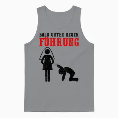 Jga Shirt Bald Unter Neuer Führung Mit Braut & Bräutigam Unisex Tank Top - Sport Grey