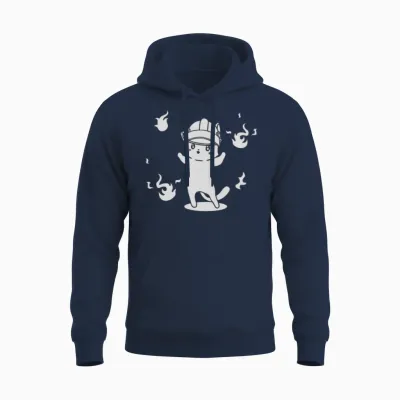 Cute Funny Cat Unisex Hoodie - Navy