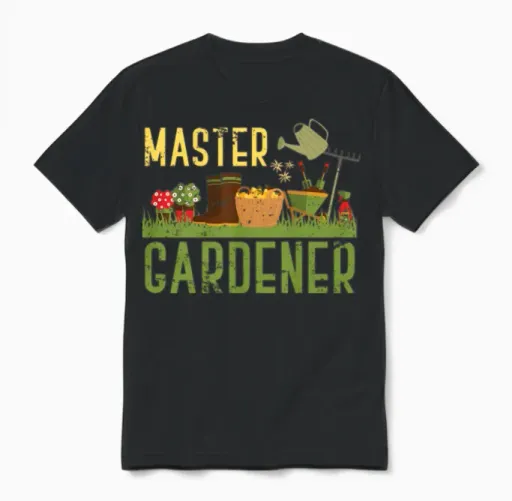 Master Gardener Gardening Unisex T-Shirt in Black
