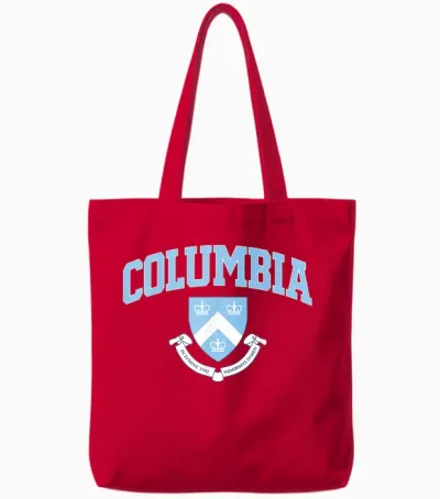 Columbia Classic Arch Over Crest Navy | Columbia T-Shirt, Blue, S Tote Bags - Red