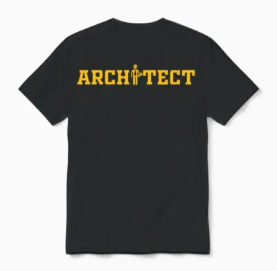 Funny Architect Architect Unisex T-Shirt - Black