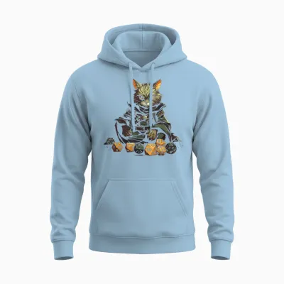 Rpg Gaming Role Playing D20 Tabletop Games Funny Rpg Gamer Unisex Hoodie - Light Blue