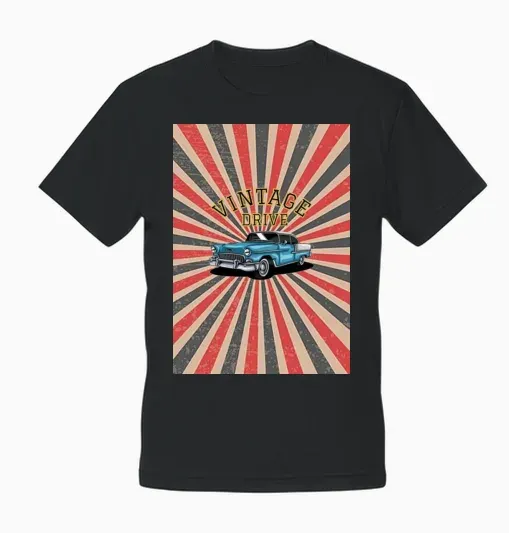 Retro Unisex T-Shirt - Black