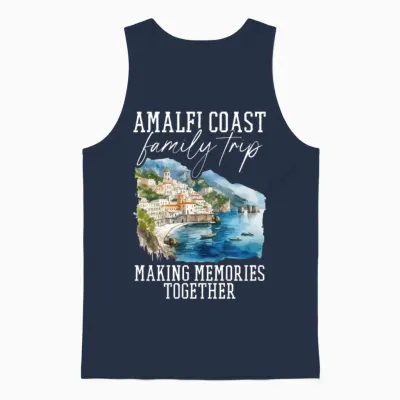 Positano Amalfi Coast Vacation Family Trip Unisex Tank Top - Navy