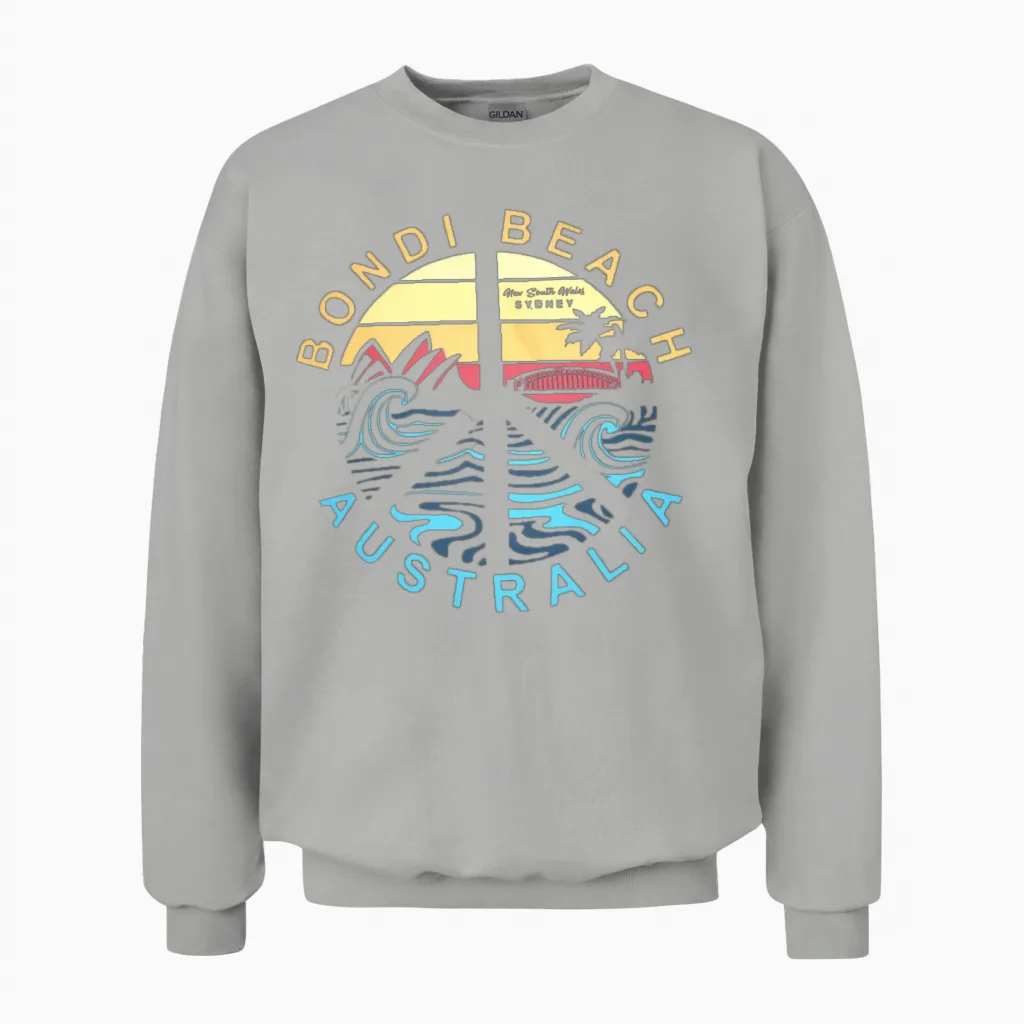 Bondi Beach Australia Summer & Unisex Sweatshirt in Ash