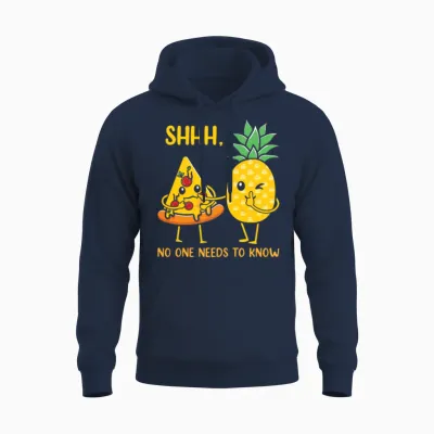 Funny Pizza Lovers Unisex Hoodie - Navy