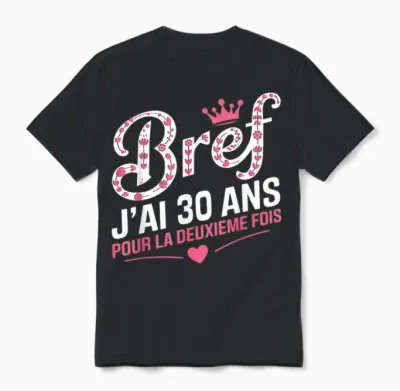60 Years Woman Birthday Gift 60 Years Woman Birthday T-Shirt, Black, S Unisex T-Shirt - Black