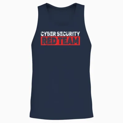 Red Team Cyber Security to Programmierer or Cyber Security Team Unisex Tank Top - Navy