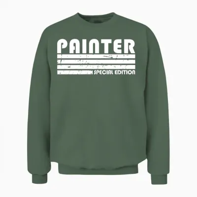 Painter Painting Retro Unisex Sweatshirt - Military Green