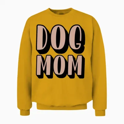 Dog Mom Unisex Sweatshirt - Gold