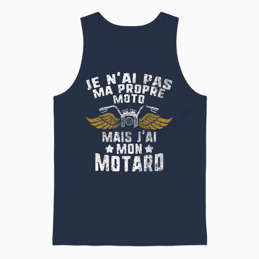 T-Shirt Biker Girlfriend Wife Valentine's Day Women's Friend Unisex Tank Top in Navy