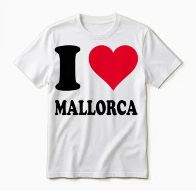 J'aime Mallorca T-Shirt, White, S Unisex T-Shirt - White