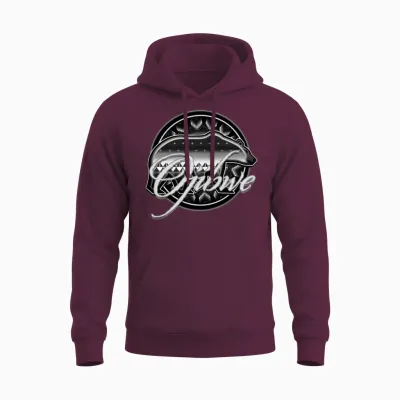 Grey Bear Ojibwe Represent Your Tribe Unisex Hoodie - Maroon