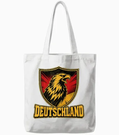Deutschland Adler - Fan Design Schwarz Rot Gold Tote Bags - White