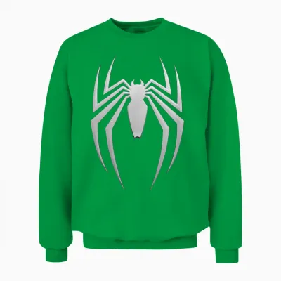 Marvel Spider-Man 2 Game Spider Logo Unisex Sweatshirt - Irish Green