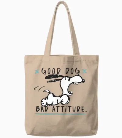 Peanuts - Snoopy Good Dog Tote Bags - Natural
