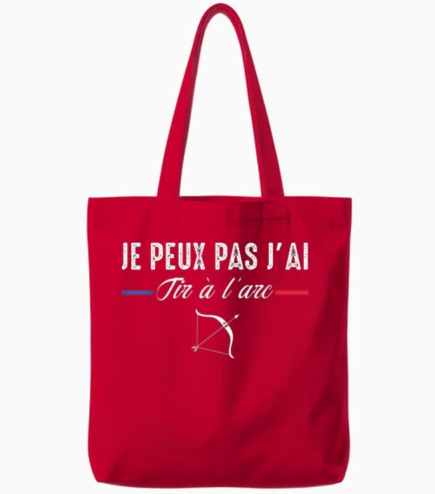 Archery I Can Not I Have Archery Archer Archery T-Shirt, Black, S Tote Bags in Red