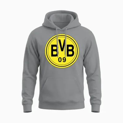 Borussia Dortmund Unisex Hoodie - Sport Grey