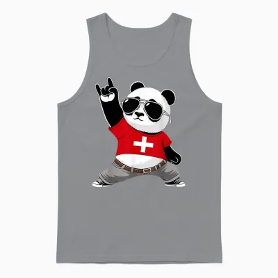 Swiss Flag Men Women Children Switzerland Unisex Tank Top - Sport Grey