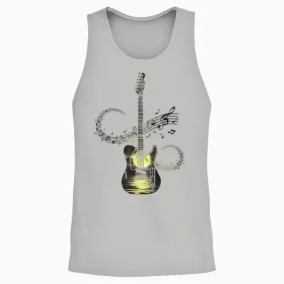 Gitarre Geschenke Gitarrenspieler Gitarristen Guitar Player Unisex Tank Top - Ash