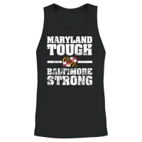 Maryland Tough Baltimore Strong Wes Moore Home Unisex Tank Top - Black – 2