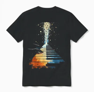 Pianiste Piano Clavier Unisex T-Shirt - Black