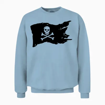 Pirate Unisex Sweatshirt - Light Blue