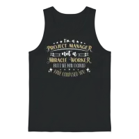 I'm a Project Manager Not a Team Leader Management Unisex Tank Top - Black – 1