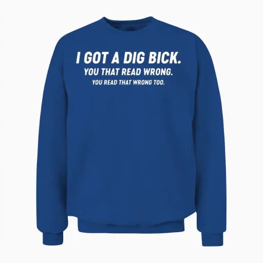 Funny Unisex Sweatshirt in Royal