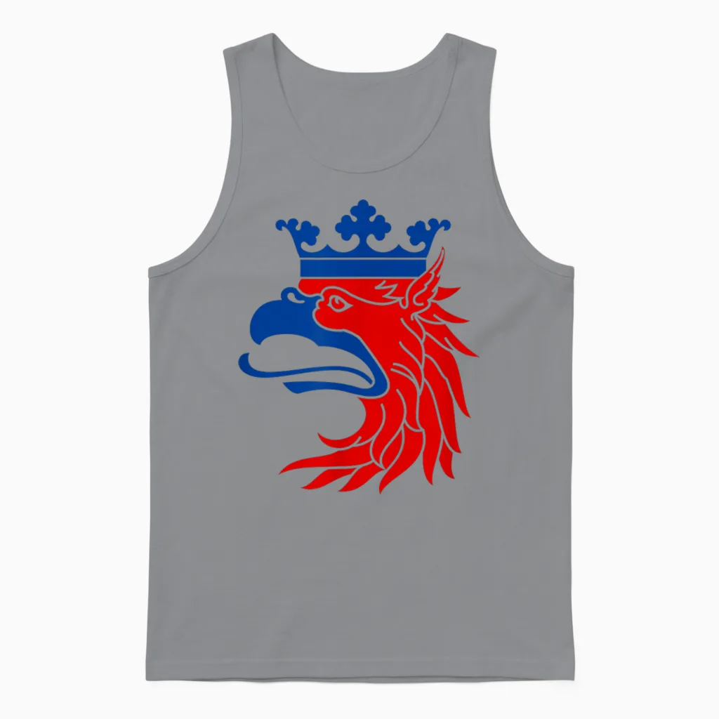 Scania Schweden-Wappen-Flagge, Griffin Unisex Tank Top in Sport Grey