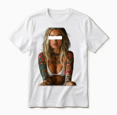 Vintage Sexy Girl Unisex T-Shirt - White