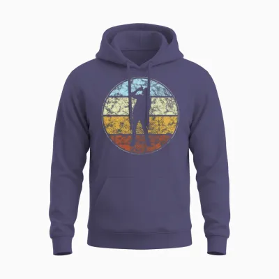 Singing Retro Unisex Hoodie - Heather Sport Dark Navy