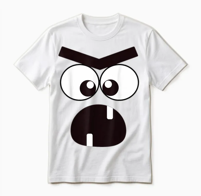 Creepy Carrots Face Halloween Costume Unisex T-Shirt in White