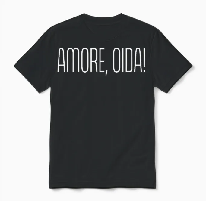 Amore, Oida! X Liebe Alter! Bayern Vienna Oktoberfest Love T-Shirt, Black, S Unisex T-Shirt in Black