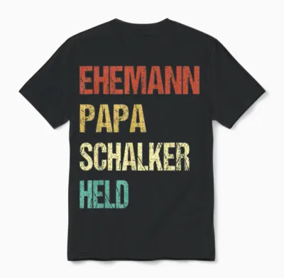 Schalke Gelsenkirchen Fans Schalker Ehemann Papa Held Unisex T-Shirt - Black