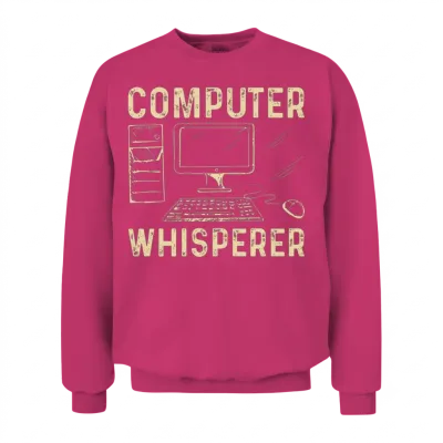 Computer Whisperer Funny Programming Computer Unisex Sweatshirt - Heliconia