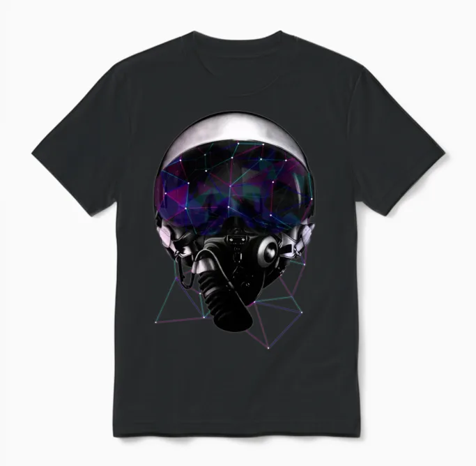 Pilot Unisex T-Shirt in Black