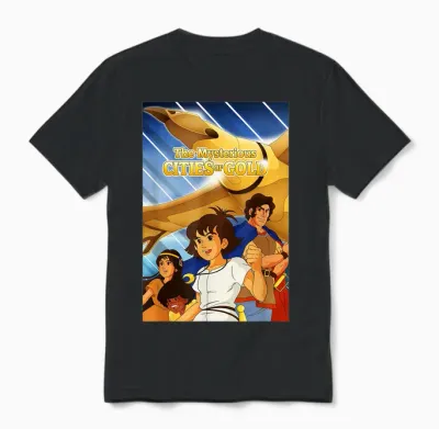 The Mysterious Cities of Gold - Retro 80s Cartoon Kids T-Shirt, Black Unisex T-Shirt - Black
