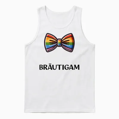 Lgbtq Team Bräutigam Jga Junggesellenabschiedsfeier Unisex Tank Top - White